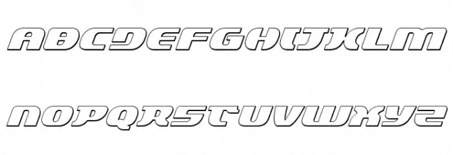 Lord of the Sith 3D Italic フォント 大文字