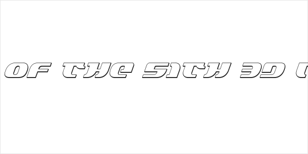 Lord of the Sith 3D Italic Logo