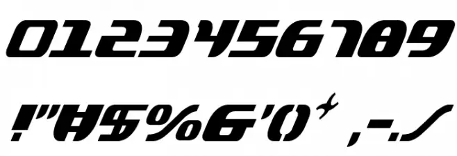 Lord of the Sith Cond Italic フォント その他の文字