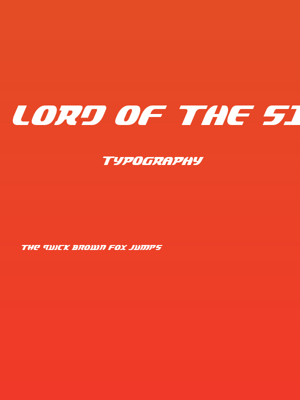 Lord of the Sith Cond Italic Poster