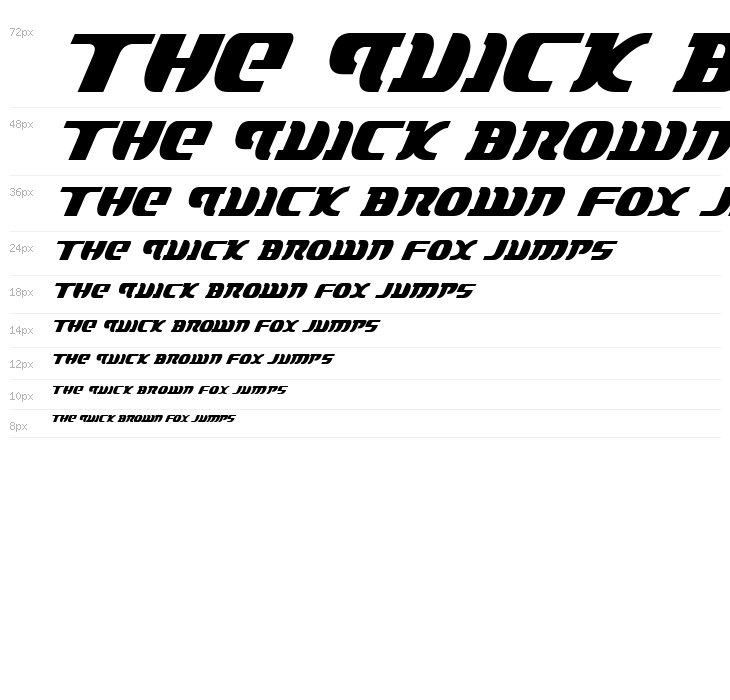 Lord of the Sith Cond Italic Waterfall