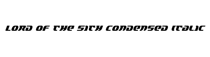 Lord of the Sith Condensed Italic  नि: शुल्क फ़ॉन्ट्स डाउनलोड