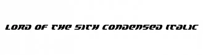 Lord of the Sith Condensed Italic  baixar fontes gratis