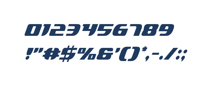 Lord of the Sith Condensed Italic Other Characters