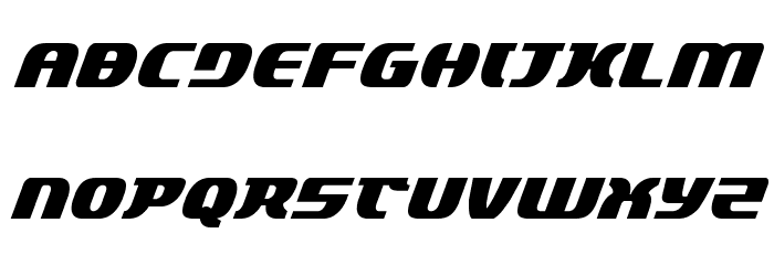 Lord of the Sith Condensed Italic フォント 大文字