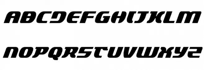 Lord of the Sith Condensed Italic Polices MAJUSCULES
