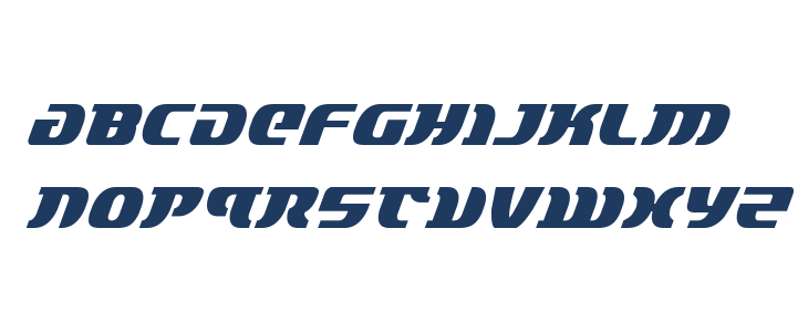 Lord of the Sith Condensed Italic Lowercase