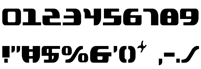 Lord of the Sith Condensed Font OTHER CHARS