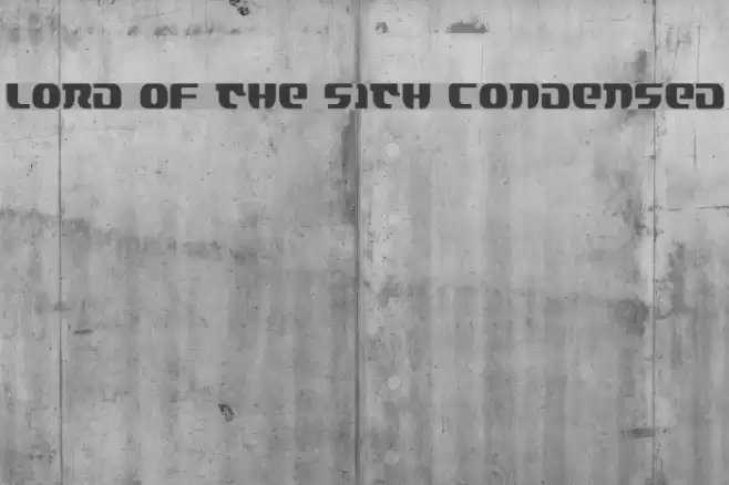 Lord of the Sith Condensed フォント examples
