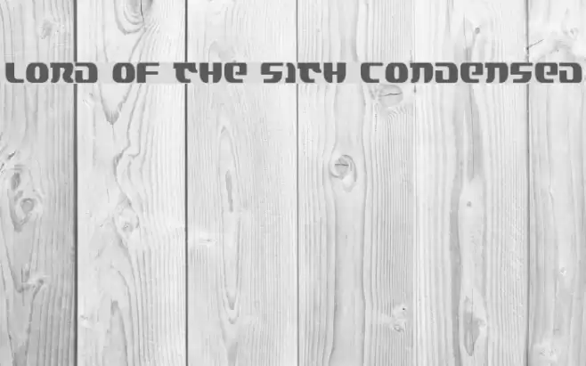 Lord of the Sith Condensed フォント examples