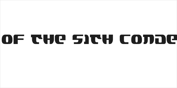 Lord of the Sith Condensed Logo