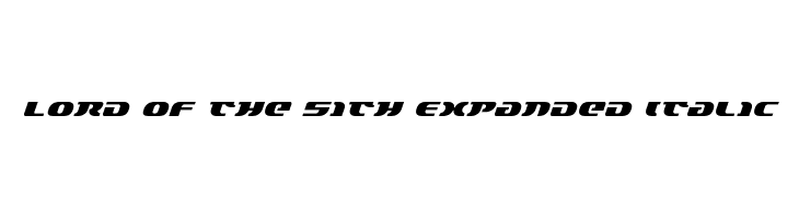 Lord of the Sith Expanded Italic  नि: शुल्क फ़ॉन्ट्स डाउनलोड