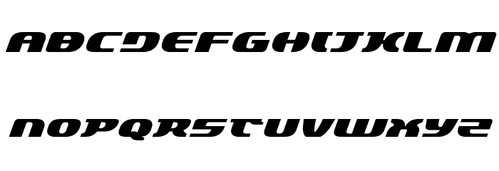 Lord of the Sith Expanded Italic フォント 大文字