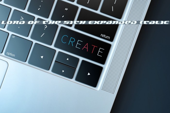 Lord of the Sith Expanded Italic Example 2