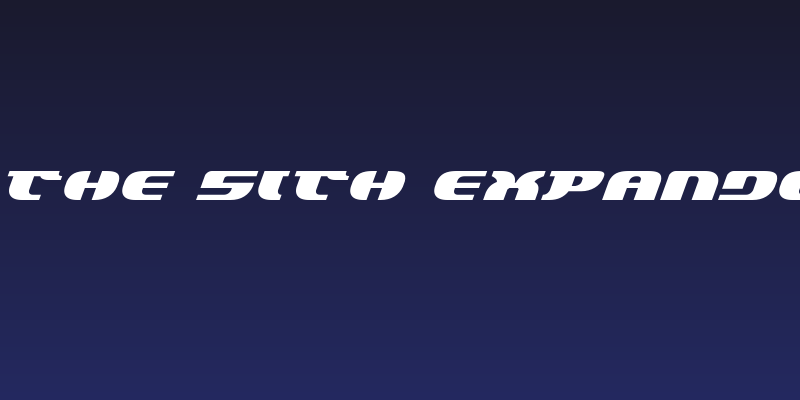 Lord of the Sith Expanded Italic Social Header