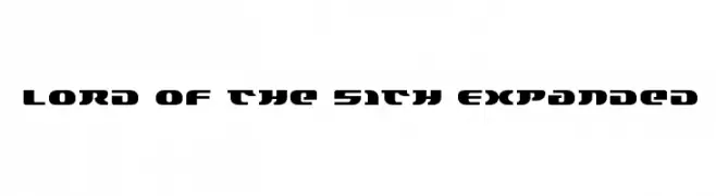Lord of the Sith Expanded  font caratteri gratis