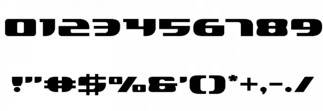 Lord of the Sith Expanded Font OTHER CHARS