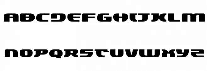 Lord of the Sith Expanded Font UPPERCASE