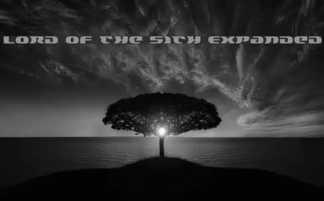 Lord of the Sith Expanded Font examples