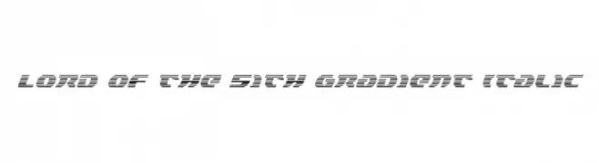 Lord of the Sith Gradient Italic  les polices de caractères gratuit tlcharger