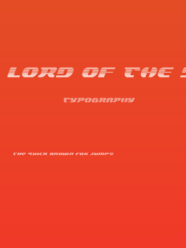 Lord of the Sith Gradient Italic Poster