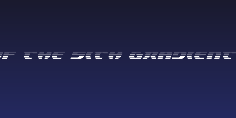 Lord of the Sith Gradient Italic Social Header