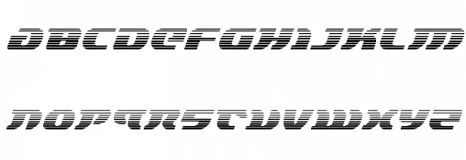 Lord of the Sith Gradient Italic Caratteri MINUSCOLO