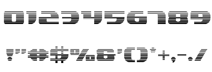 Lord of the Sith Gradient Font OTHER CHARS