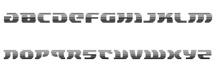 Lord of the Sith Gradient Font LOWERCASE