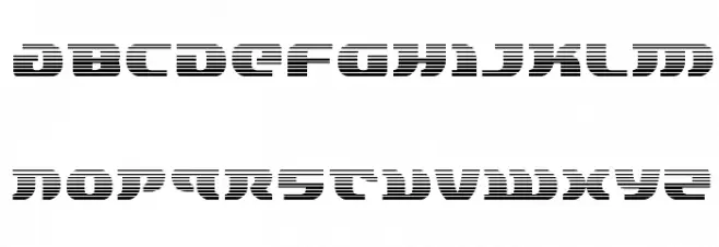 Lord of the Sith Gradient Schriftart Kleinbuchstaben
