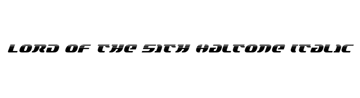 Lord of the Sith Haltone Italic  les polices de caractères gratuit tlcharger
