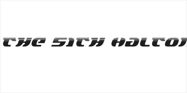 Lord of the Sith Haltone Italic Logo