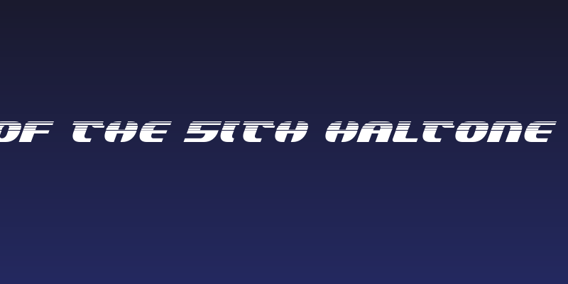 Lord of the Sith Haltone Italic Social Header
