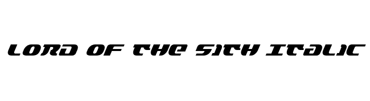 Lord of the Sith Italic  नि: शुल्क फ़ॉन्ट्स डाउनलोड