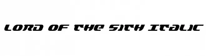 Lord of the Sith Italic 