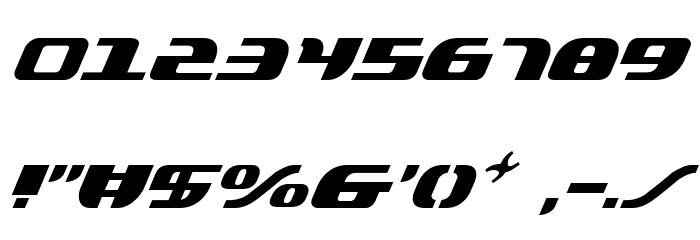 Lord of the Sith Italic Font OTHER CHARS