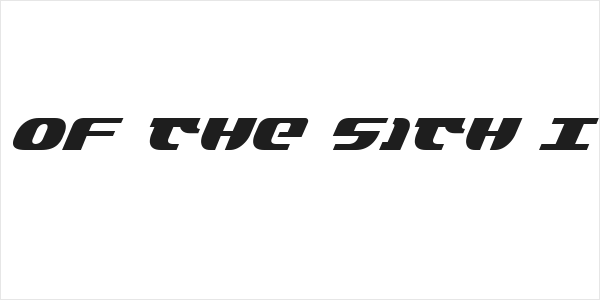 Lord of the Sith Italic Logo