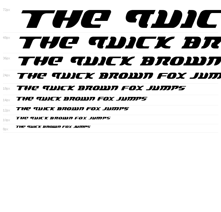 Lord of the Sith Italic Waterfall