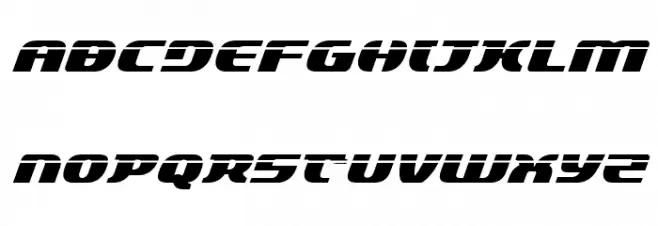 Lord of the Sith Laser Italic Schriftart Groß