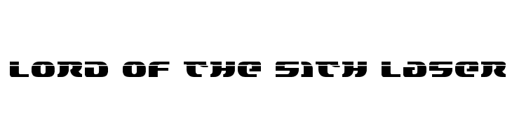 Lord of the Sith Laser  Frei Schriftart Herunterladen