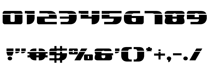 Lord of the Sith Laser Font OTHER CHARS