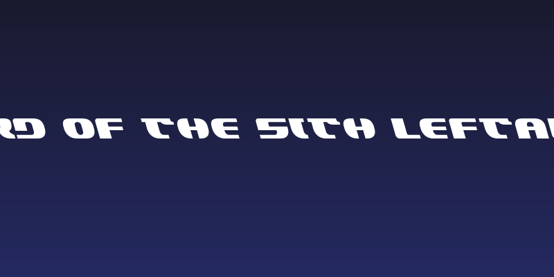 Lord of the Sith Leftalic Social Header