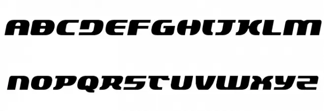 Lord of the Sith Semi-Italic Font UPPERCASE