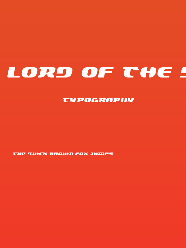 Lord of the Sith Semi-Italic Poster
