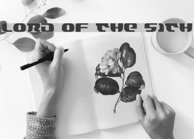 Lord of the Sith Font examples