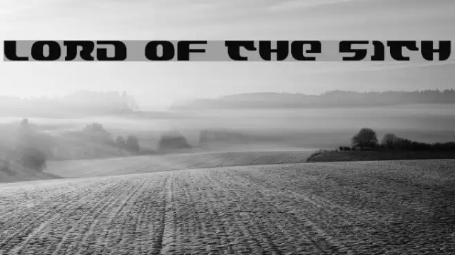 Lord of the Sith Font examples