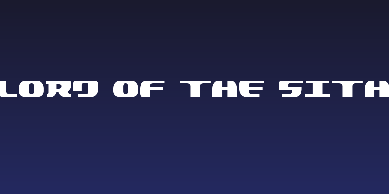 Lord of the Sith Social Header