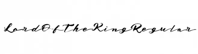 LordOfTheKingRegular  Frei Schriftart Herunterladen