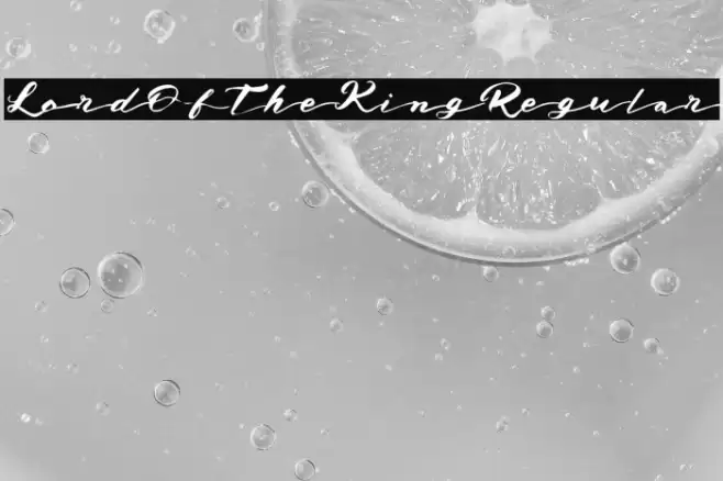 LordOfTheKingRegular Font examples