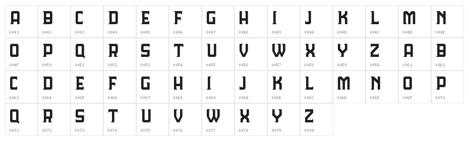 Lorde Havana Regular Character Map
